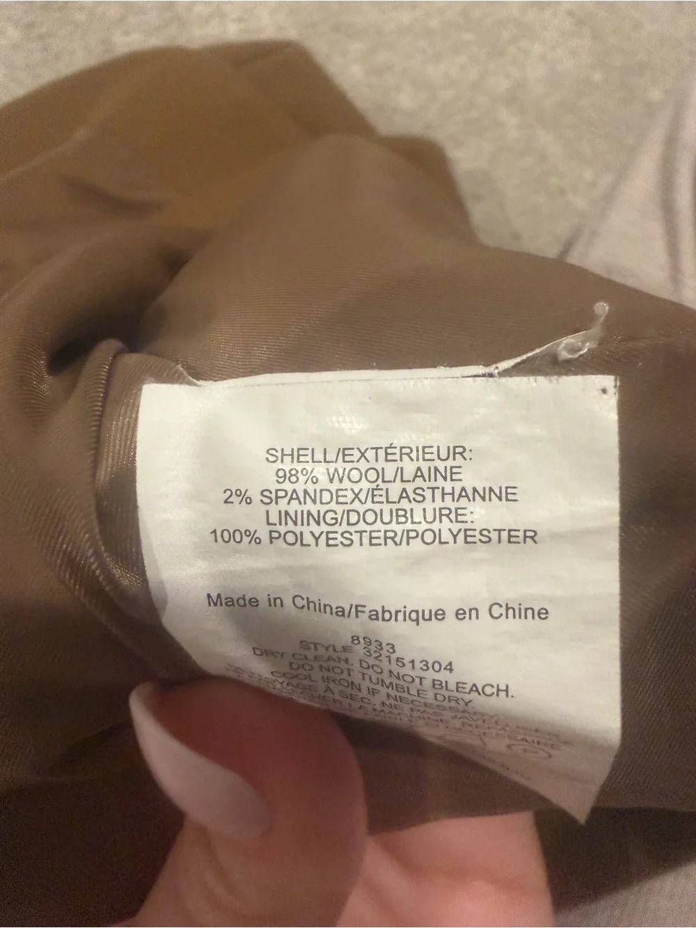 Tory Burch Camel A-Line Mini Skirt